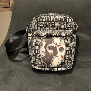 Friday the 13th Black and White Crossbody Bag